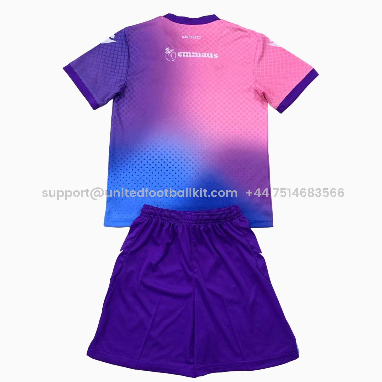 Unitedfootballkit.com | Bolton Wanderers 24-25 Third Kids Kit -Customize Name, Number and Patch | Worldwide Shipping