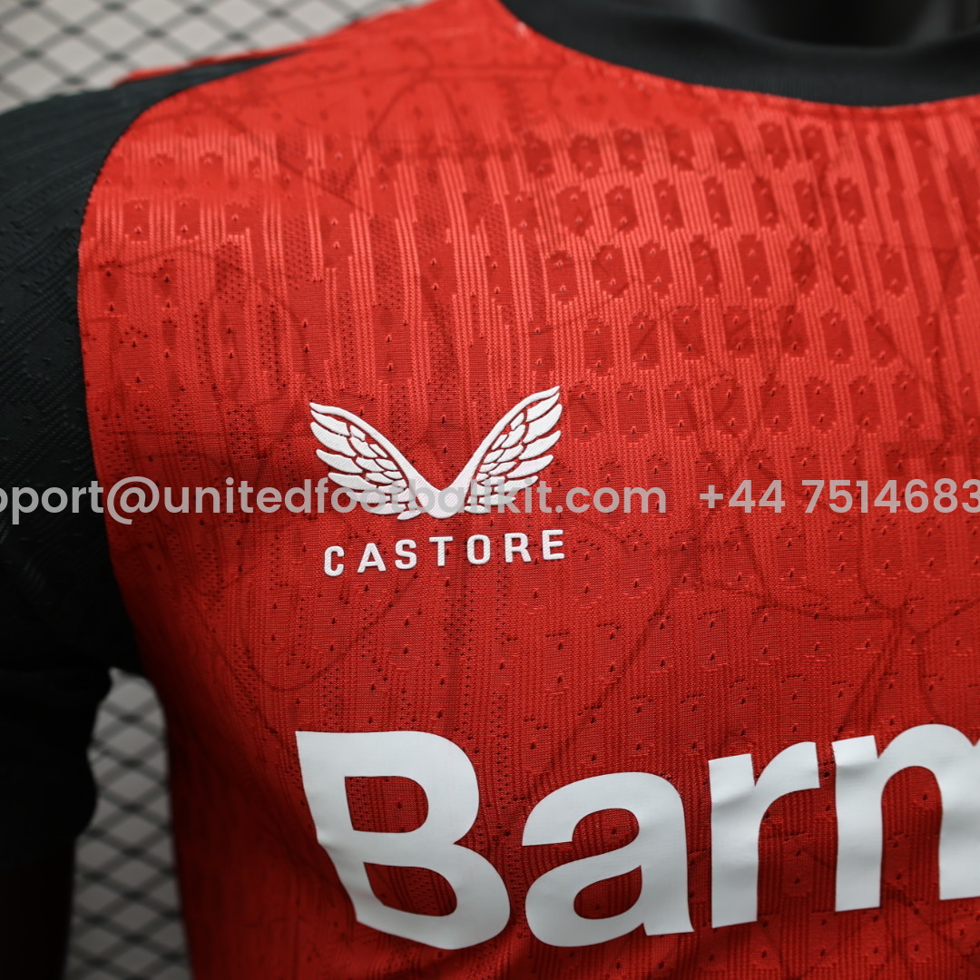 Unitedfootballkit.com | Bayer 04 Leverkusen 24-25 Home Stadium Jersey - Player Version -Customize Name, Number and Patch | Worldwide Shipping