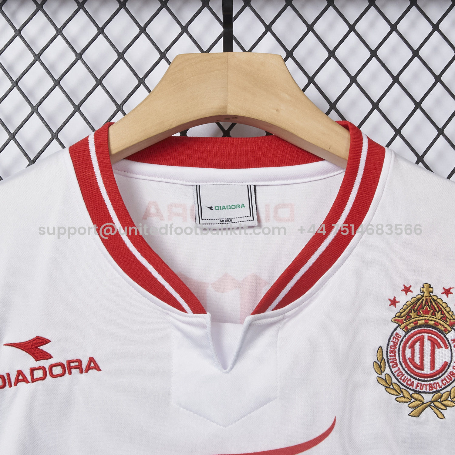 Unitedfootballkit.com | Retro Toluca 1998-99 Away White Jersey -Customize Name, Number and Patch | Worldwide Shipping