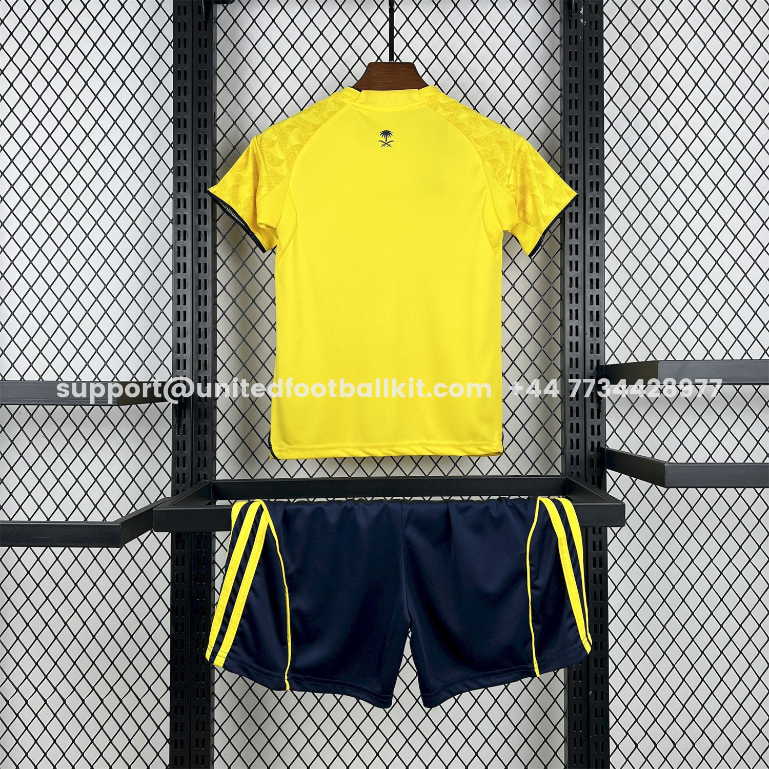 Unitedfootballkit.com | Al Nassr Riyadh Victory 25-26 Home Kids Kit -Customize Name, Number and Patch | Worldwide Shipping