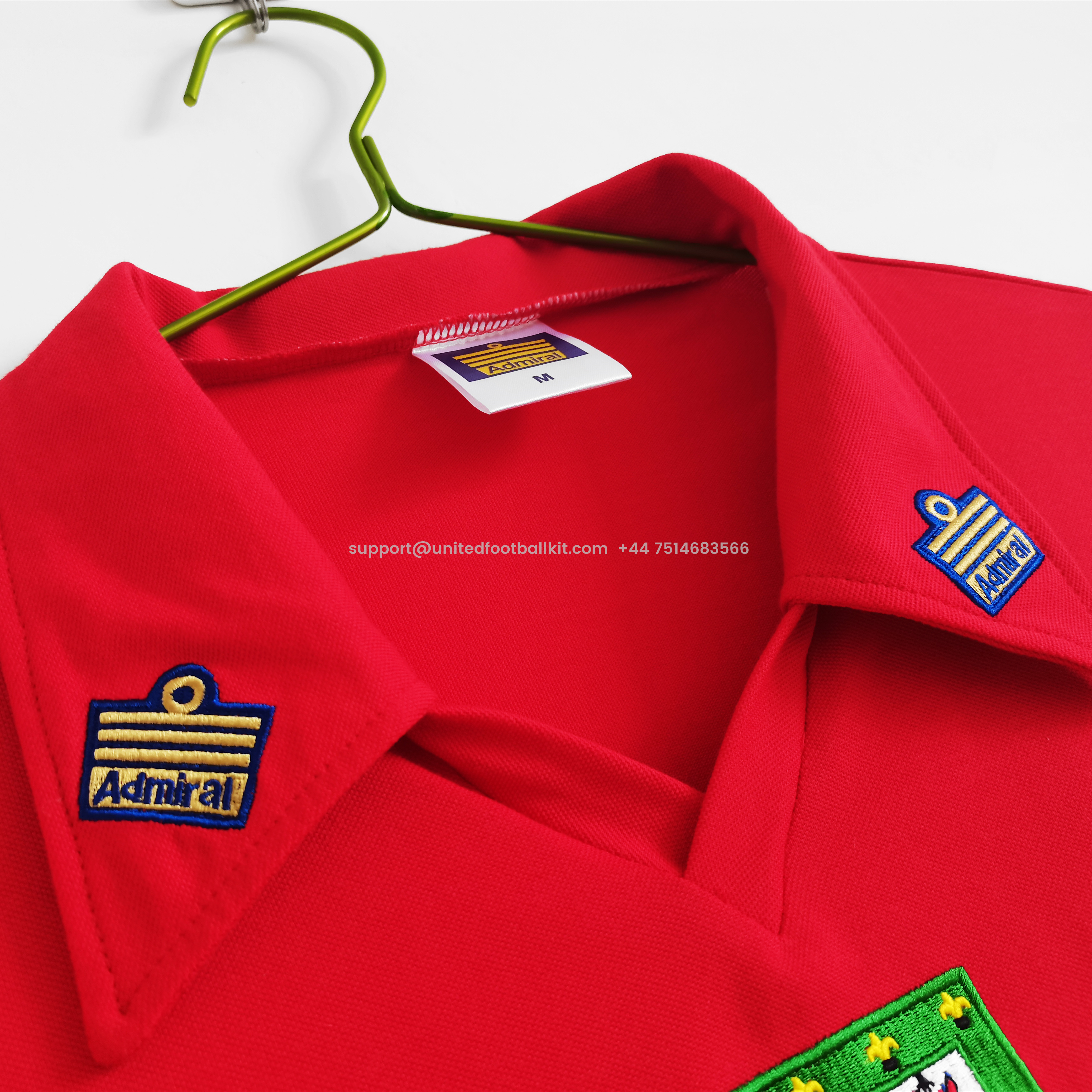 Unitedfootballkit.com | Retro Wales 1976 Home Stadium Jersey -Customize Name, Number and Patch | Worldwide Shipping