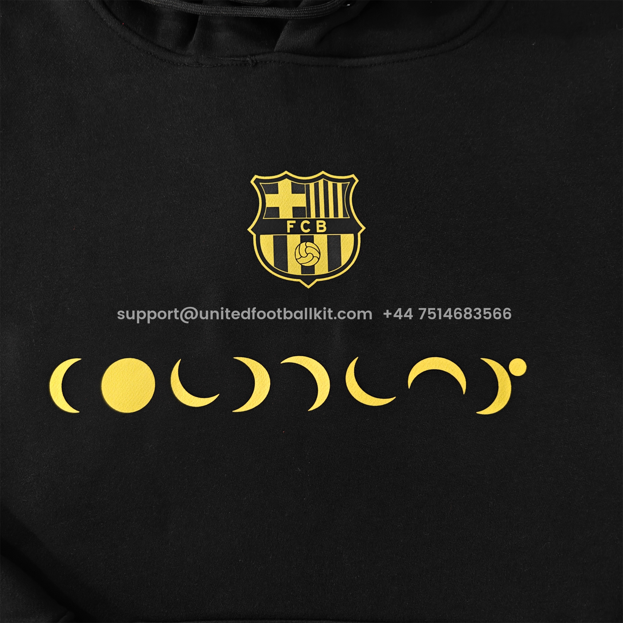 Unitedfootballkit.com | Barcelona X Coldplay 24-25 Moon Silhouette Hoodie - Deep Blue -Customize Name, Number and Patch | Worldwide Shipping