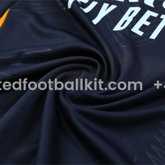 Unitedfootballkit.com | Real Madrid 24-25 Long Sleeve Training Set - Player Version - Royal Blue -Customize Name, Number and Patch | Worldwide Shipping