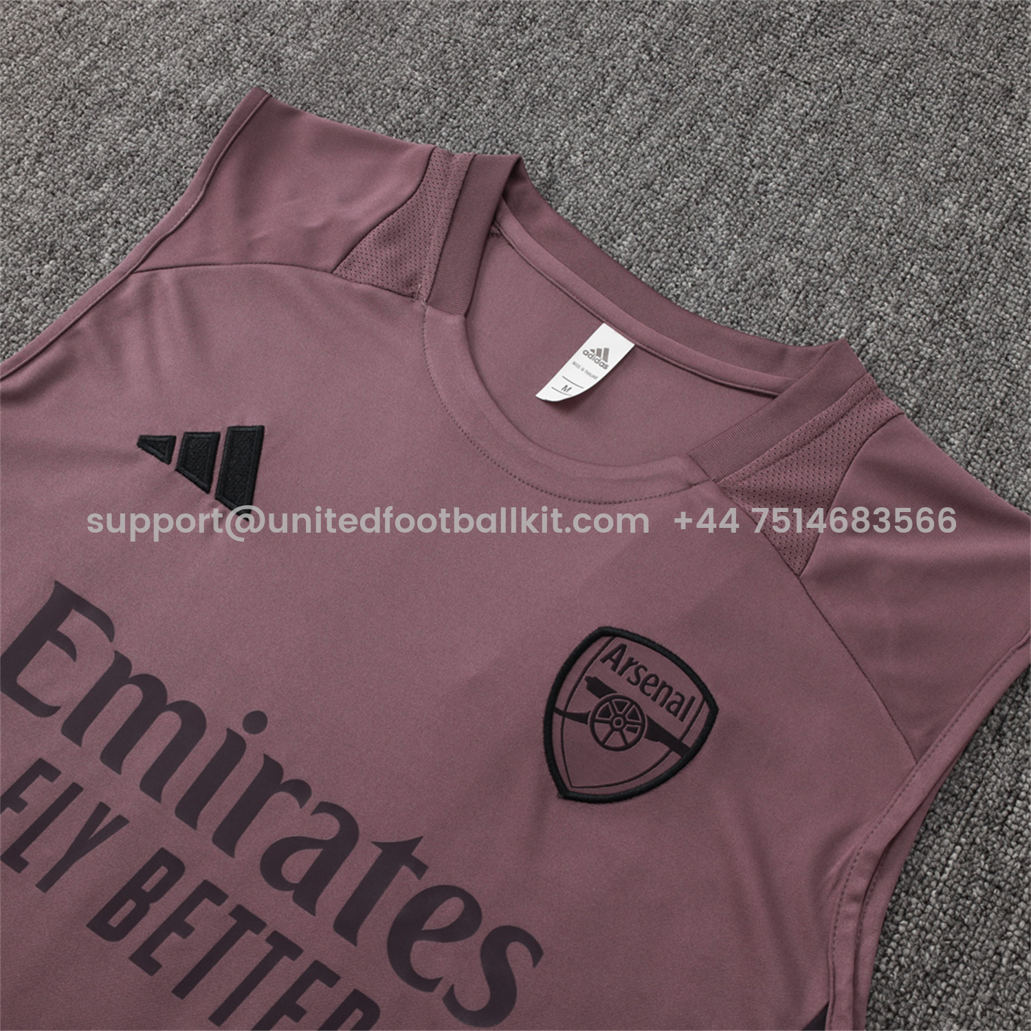 Unitedfootballkit.com | Arsenal 25-26 Vest Training Set - Purple Vest and Deep Purple Shorts -Customize Name, Number and Patch | Worldwide Shipping