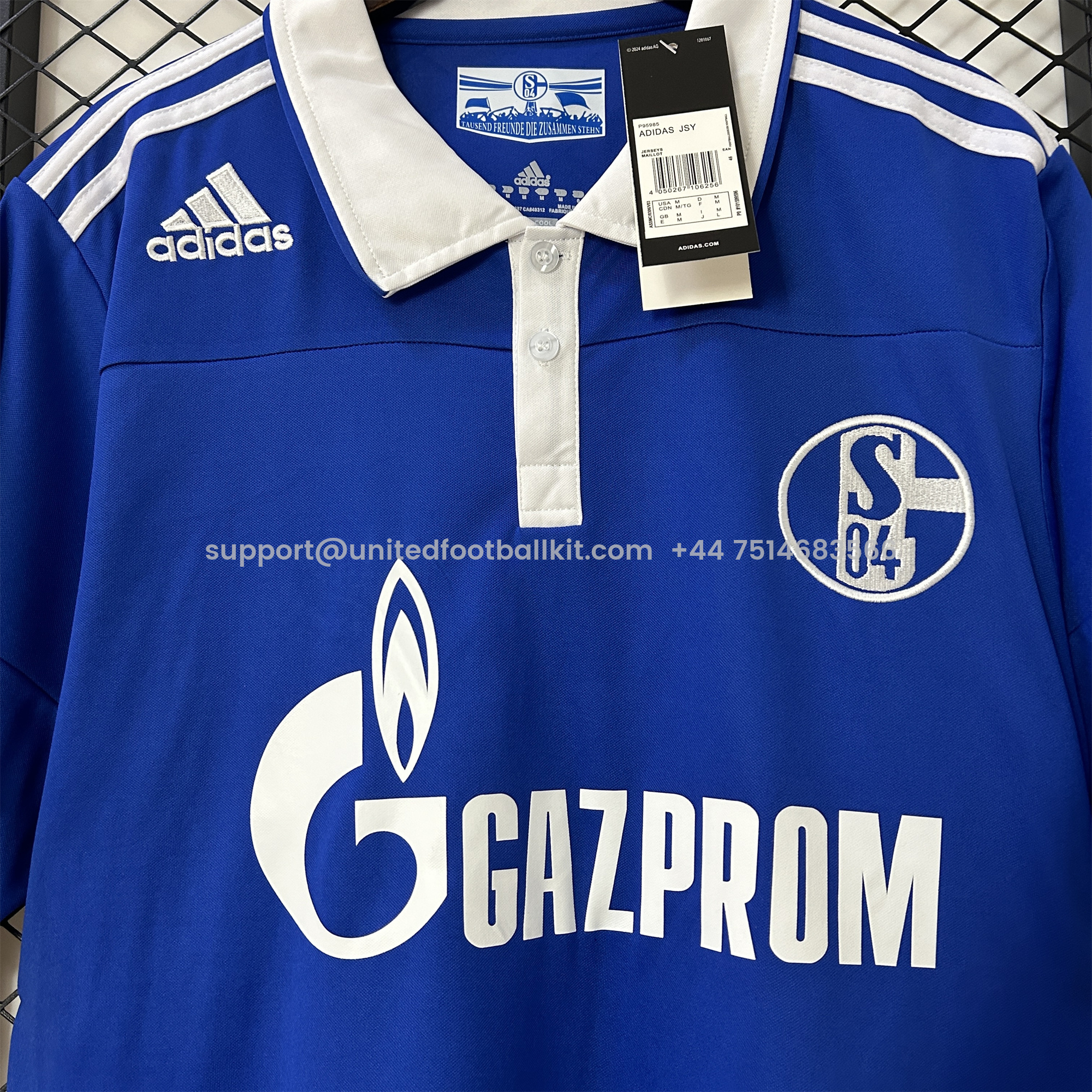 Unitedfootballkit.com | Retro Schalke 04 2010-12 Home Stadium Jersey -Customize Name, Number and Patch | Worldwide Shipping