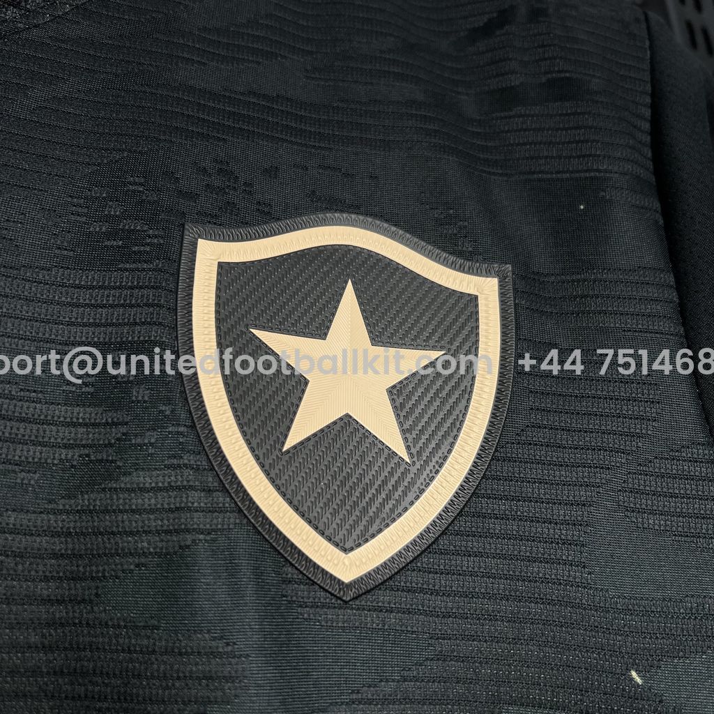Unitedfootballkit.com | Botafogo 2024 Away Unsponsored Jersey - Fans Version -Customize Name, Number and Patch | Worldwide Shipping