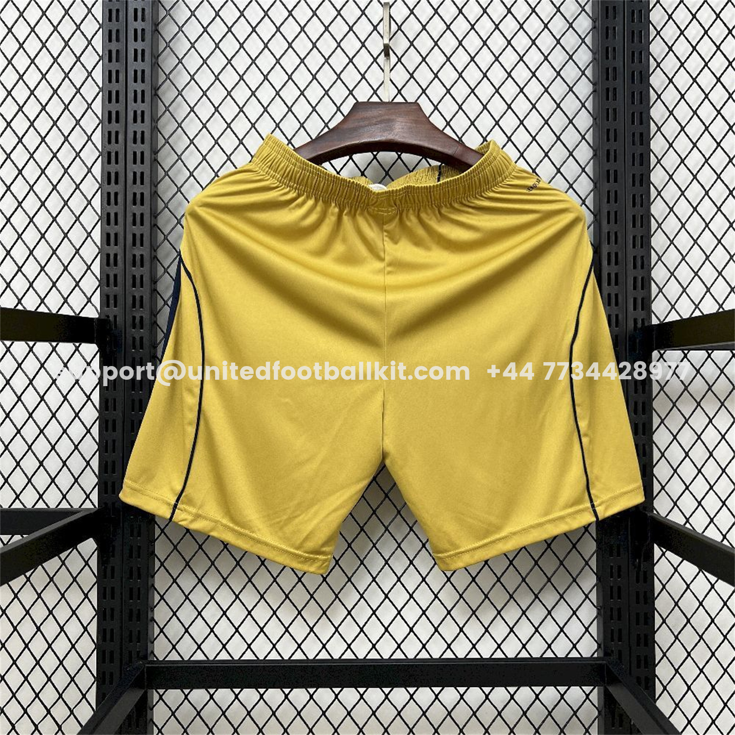 Unitedfootballkit.com | Boca Juniors 25-26 Third Yellow Shorts - Fans Version -Customize Name, Number and Patch | Worldwide Shipping