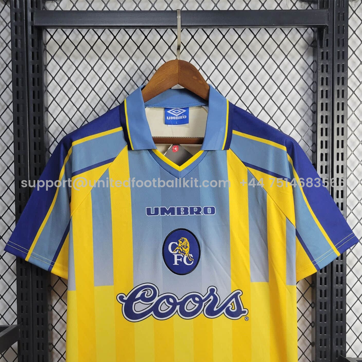 Unitedfootballkit.com | Retro C.H.E.L.S.E.A 1995-97 Away Stadium Jersey -Customize Name, Number and Patch | Worldwide Shipping