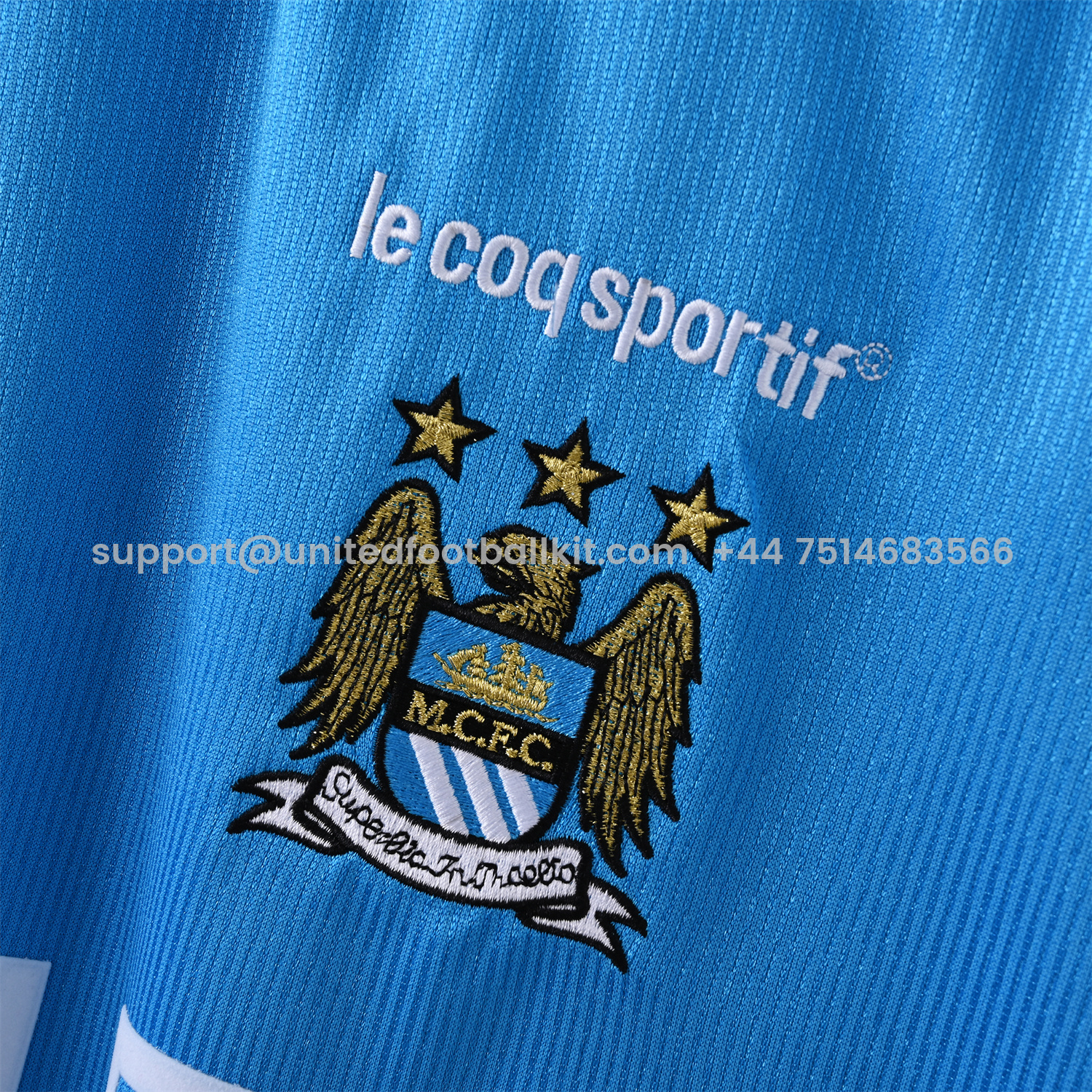 Unitedfootballkit.com | Retro Manchester City 1999-01 Home Stadium Jersey -Customize Name, Number and Patch | Worldwide Shipping
