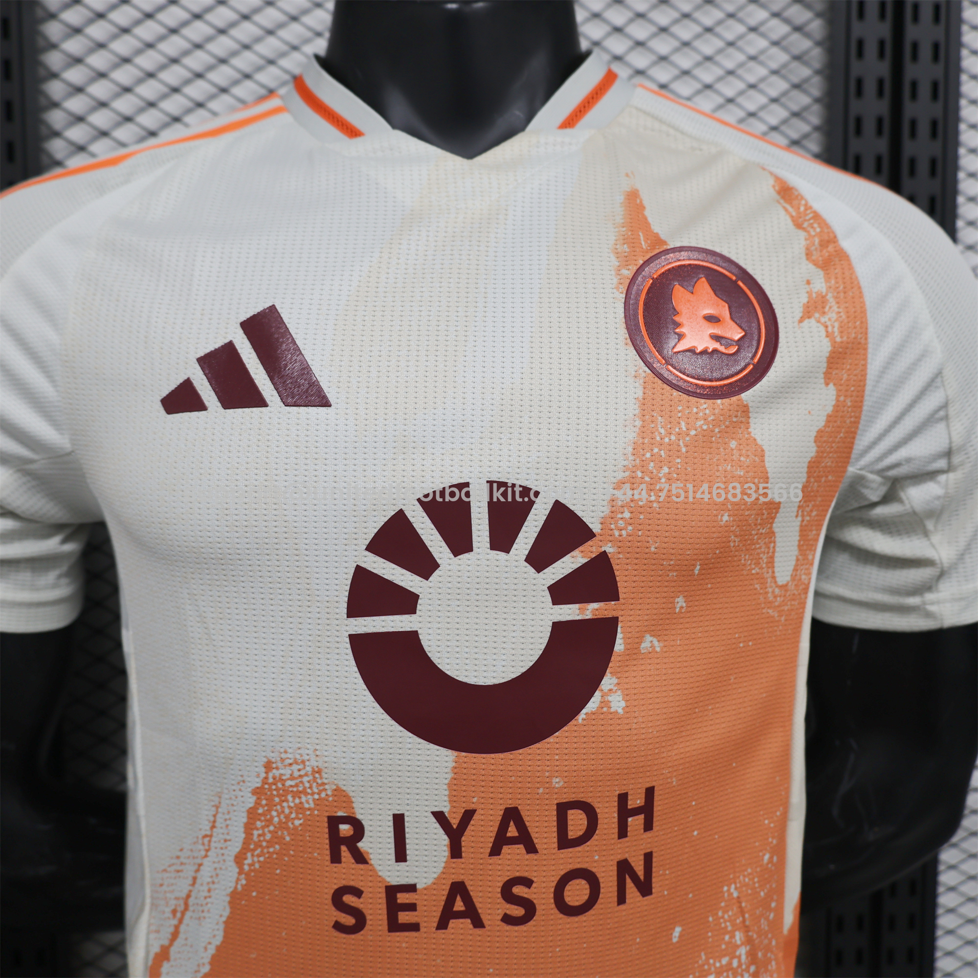 Unitedfootballkit.com | AS Roma 24-25 Away Jersey - Player Version -Customize Name, Number and Patch | Worldwide Shipping