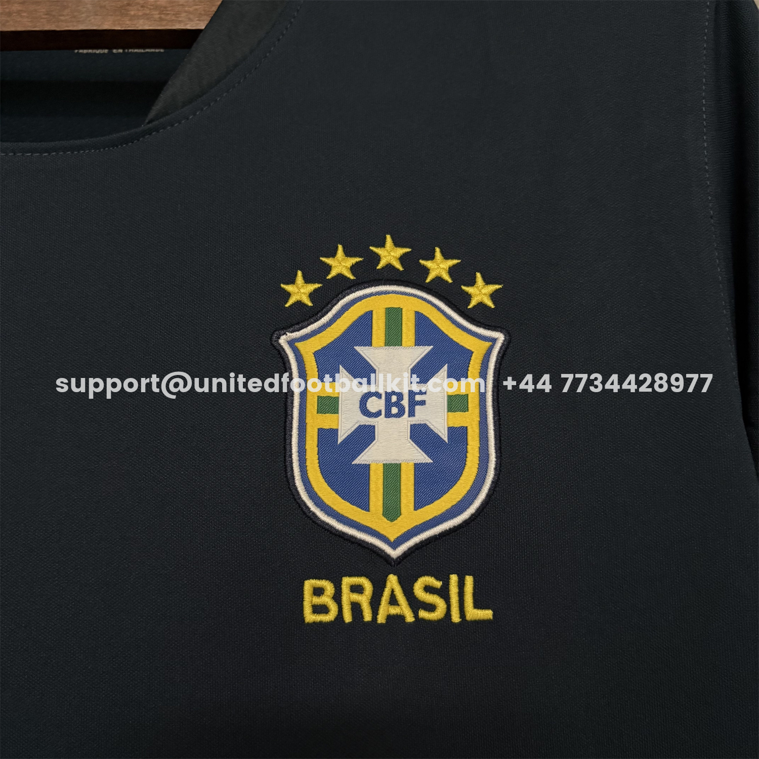 Unitedfootballkit.com | Brazil 2026 Dark Blue Training Jersey - Fans Version -Customize Name, Number and Patch | Worldwide Shipping