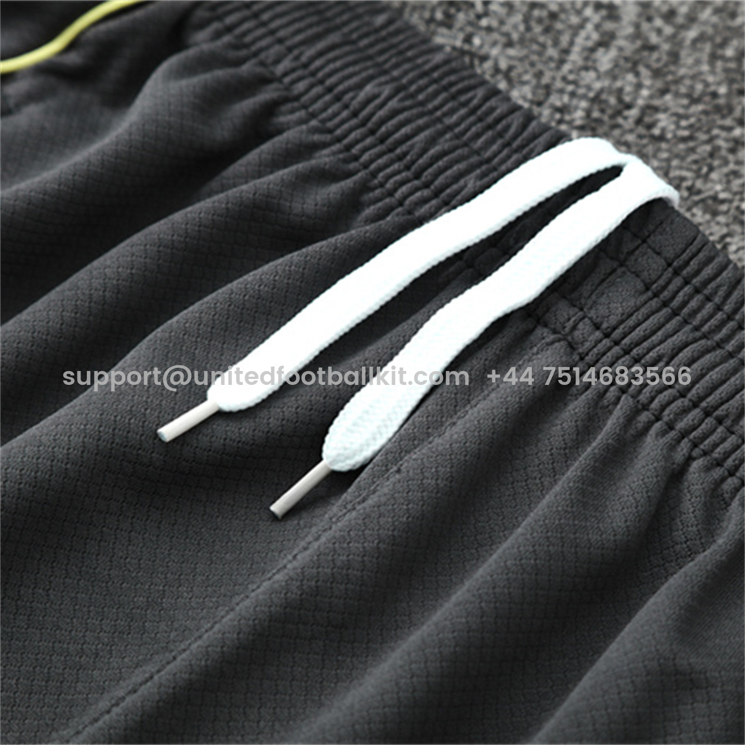 Unitedfootballkit.com | Real Madrid 25-26 Short-Sleeve Training Set - Deep Grey Top and Shorts -Customize Name, Number and Patch | Worldwide Shipping