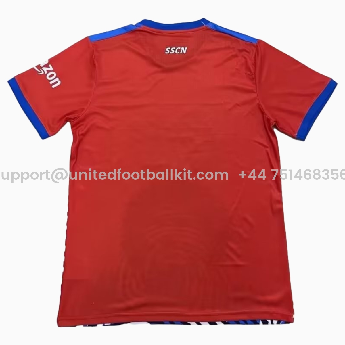 Unitedfootballkit.com | Retro Napoli 2021-22 Maradona Special Edition Jersey - Red -Customize Name, Number and Patch | Worldwide Shipping