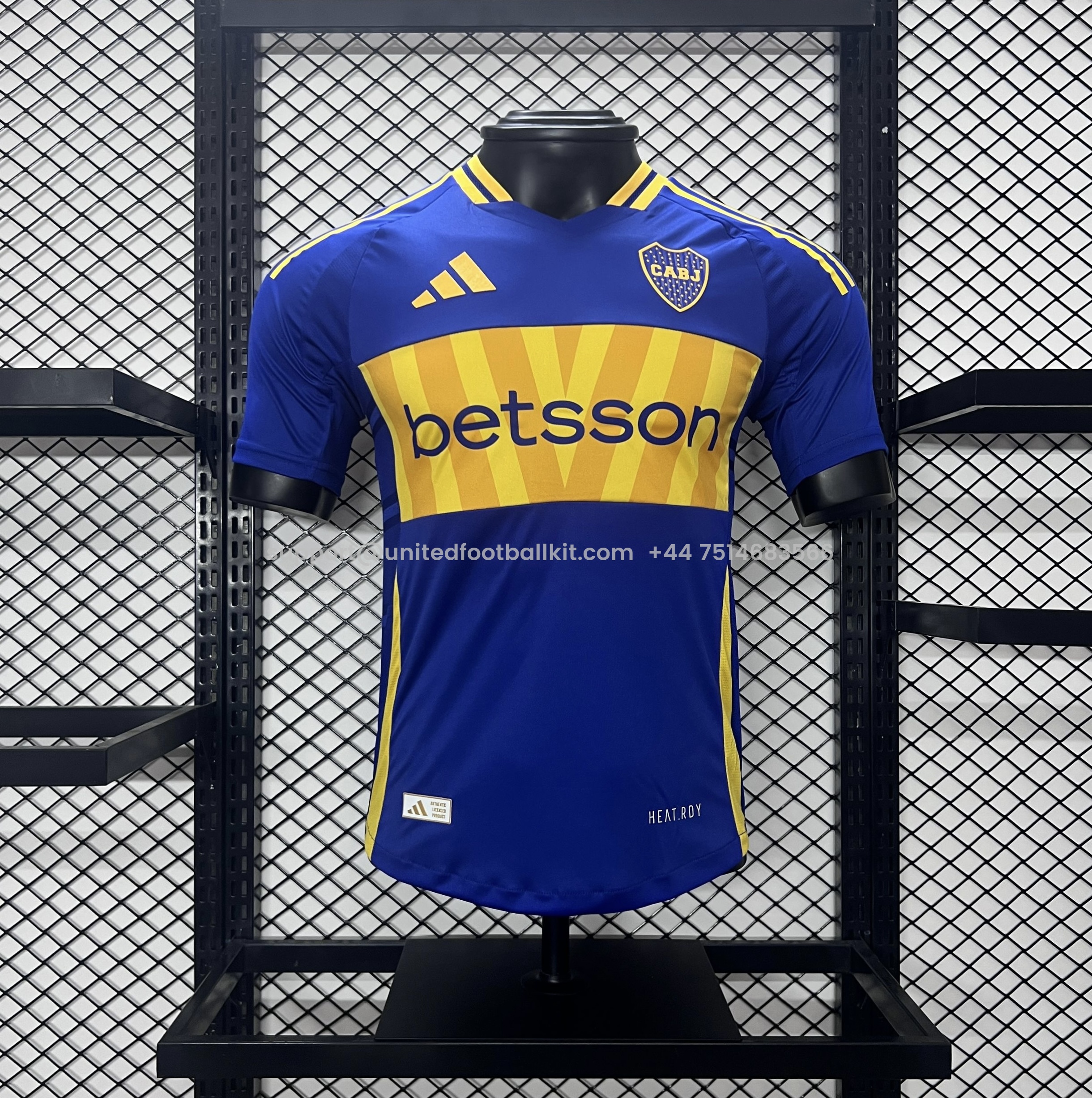 Unitedfootballkit.com | Boca Juniors 24-25 Home Stadium Jersey - Player Version -Customize Name, Number and Patch | Worldwide Shipping