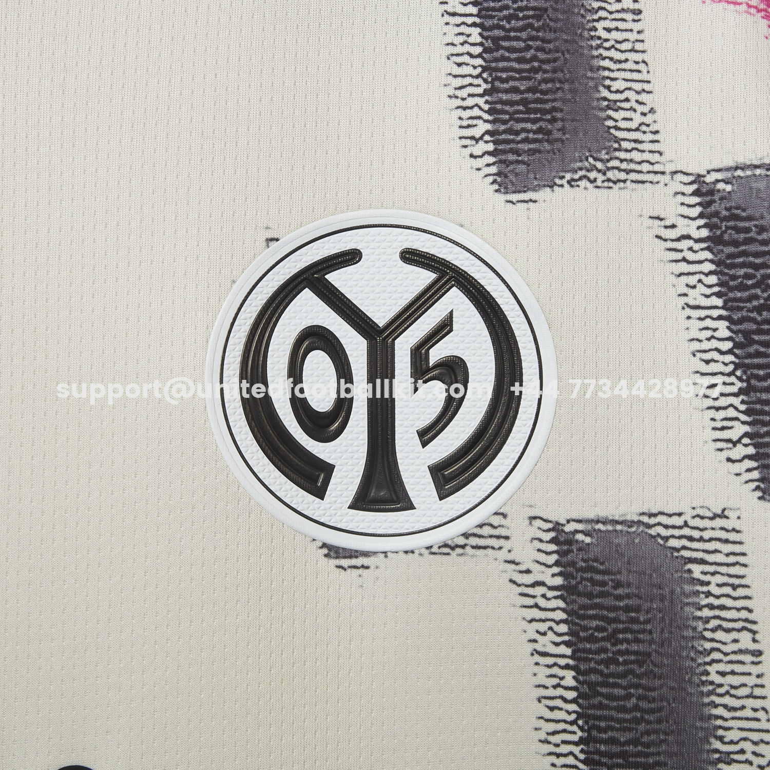 Unitedfootballkit.com | Mainz 25-26 Third White Jersey - Fans Version -Customize Name, Number and Patch | Worldwide Shipping