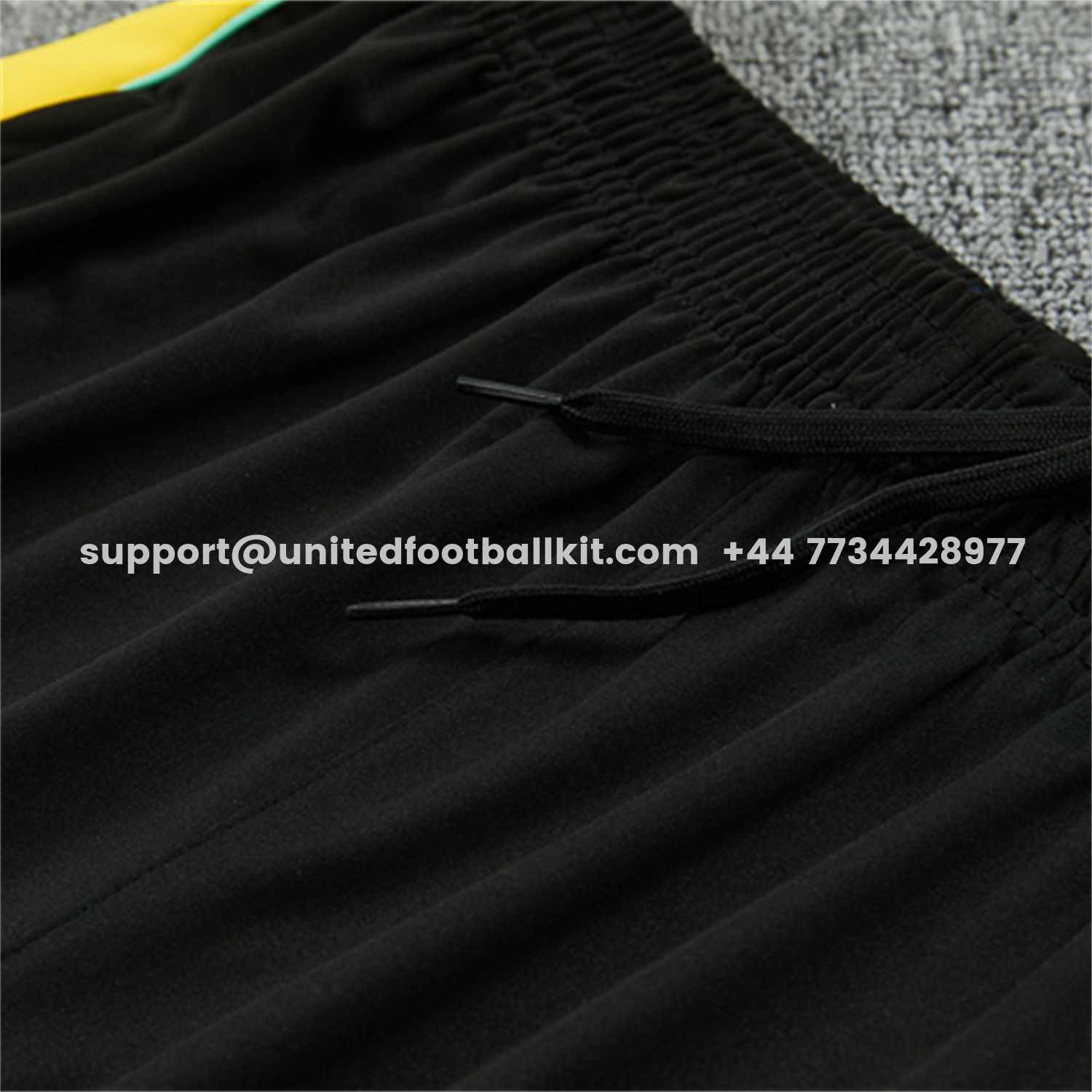 Unitedfootballkit.com | Brazil X JD 2026 Kids Long Sleeves Training Set - Black Top And Black Yellow Pants -Customize Name, Number and Patch | Worldwide Shipping