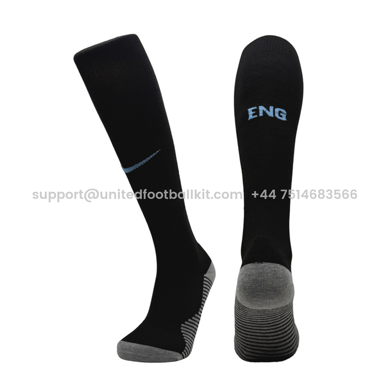 Unitedfootballkit.com | England 2026 Away Socks - Black -Customize Name, Number and Patch | Worldwide Shipping