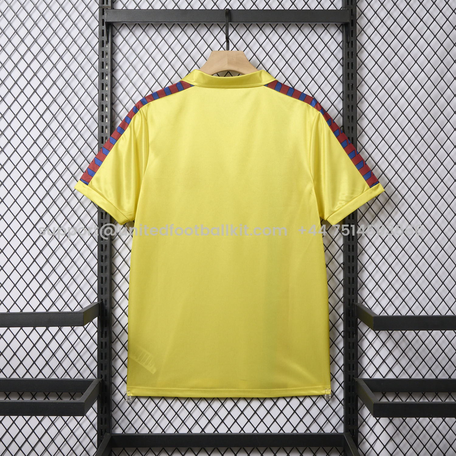 Unitedfootballkit.com | Retro Barcelona 1982-84 Away Yellow Jersey -Customize Name, Number and Patch | Worldwide Shipping