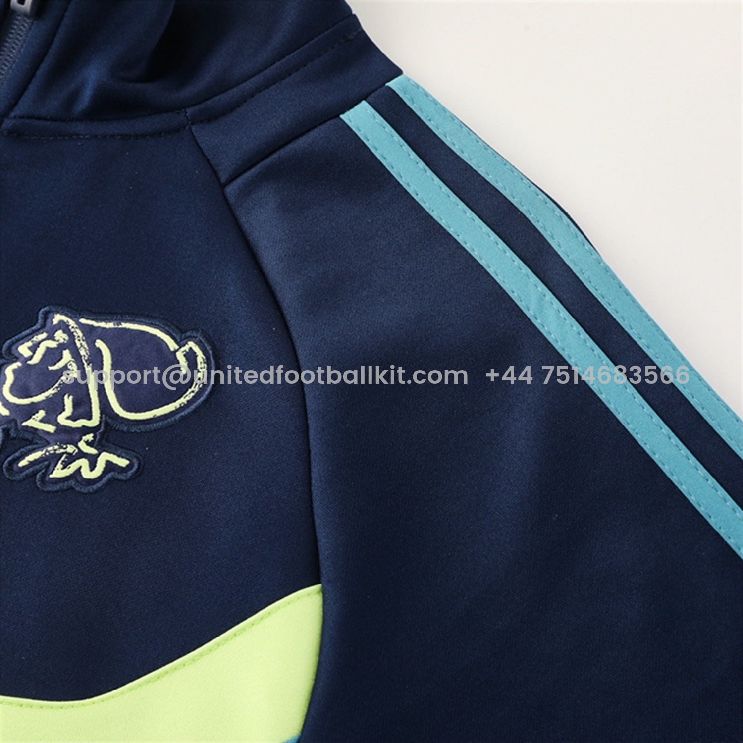 Unitedfootballkit.com | Ajax 24-25 Jacket Training Tracksuit - Royal Bule Jackets & Pants -Customize Name, Number and Patch | Worldwide Shipping