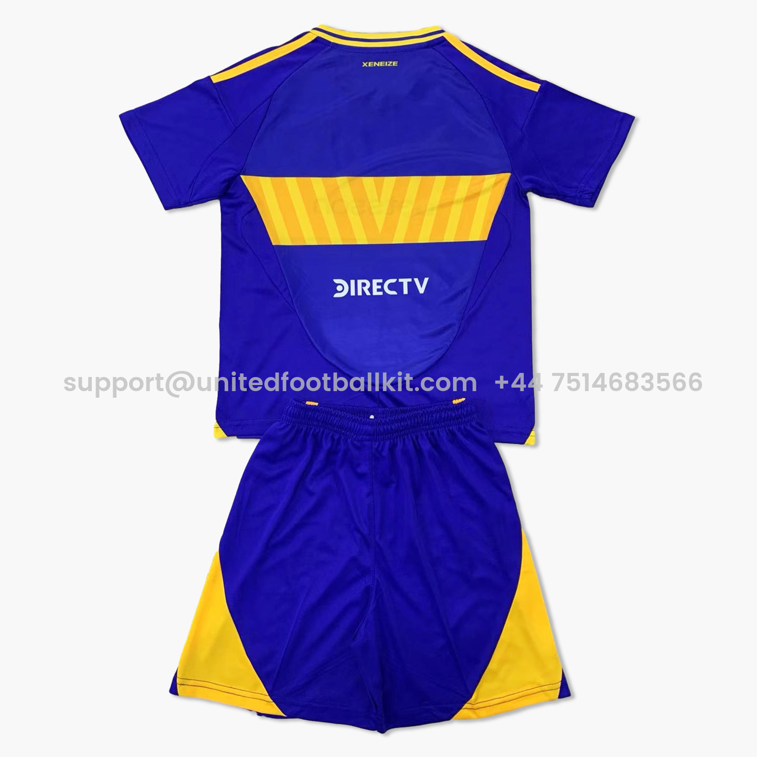 Unitedfootballkit.com | Boca Juniors 24-25 Home Kids Kit -Customize Name, Number and Patch | Worldwide Shipping