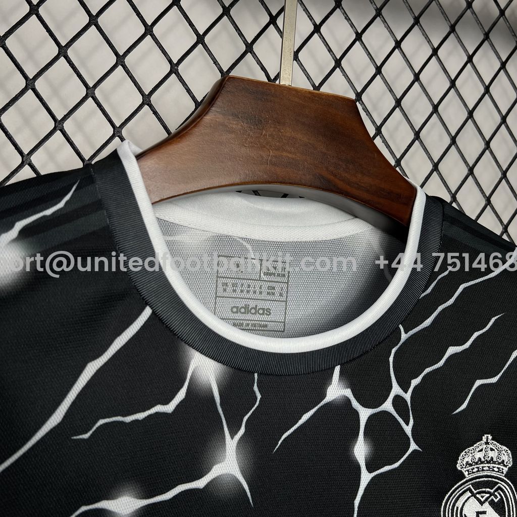 Unitedfootballkit.com | Real Madrid 24-25 Black Leopard Jersey - Fans Version -Customize Name, Number and Patch | Worldwide Shipping