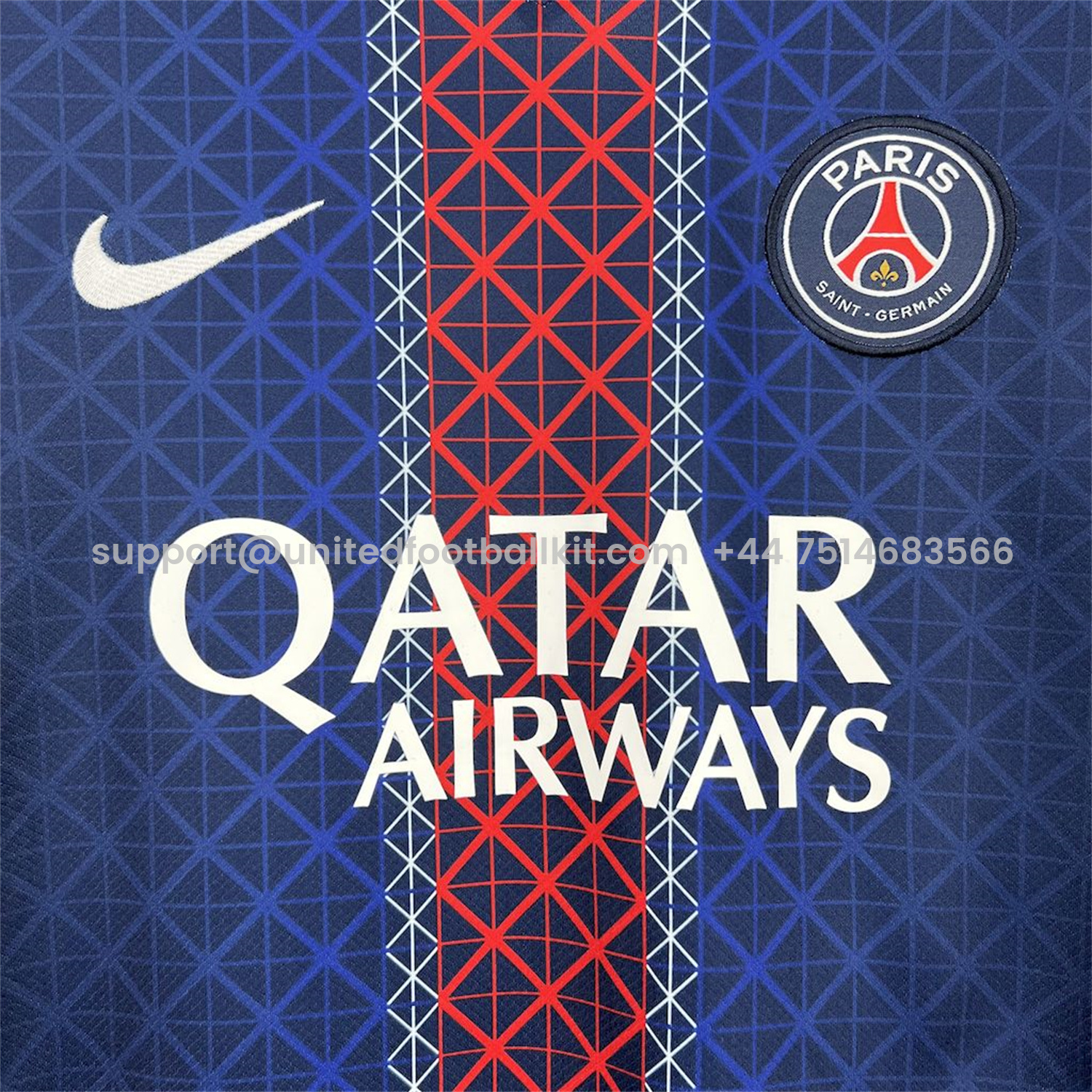 Unitedfootballkit.com | Paris Saint-Germain PSG 25-26 Home Jersey - Fans Version -Customize Name, Number and Patch | Worldwide Shipping
