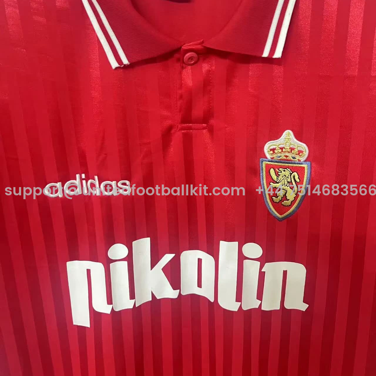 Unitedfootballkit.com | Retro Real Zaragoza 1995-96 Away Jersey -Customize Name, Number and Patch | Worldwide Shipping