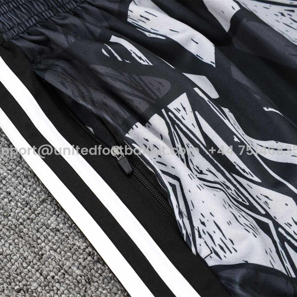 Unitedfootballkit.com | Arsenal 24-25 Black Grey Windbreaker Jacket -Customize Name, Number and Patch | Worldwide Shipping