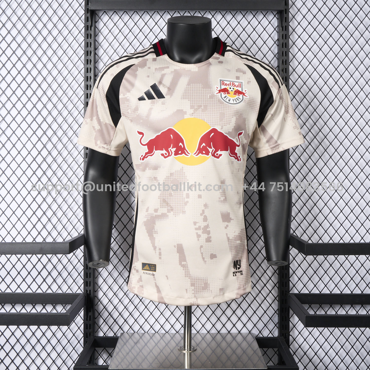 Unitedfootballkit.com | New York Red Bulls 2025 Away Jersey - Player Version -Customize Name, Number and Patch | Worldwide Shipping