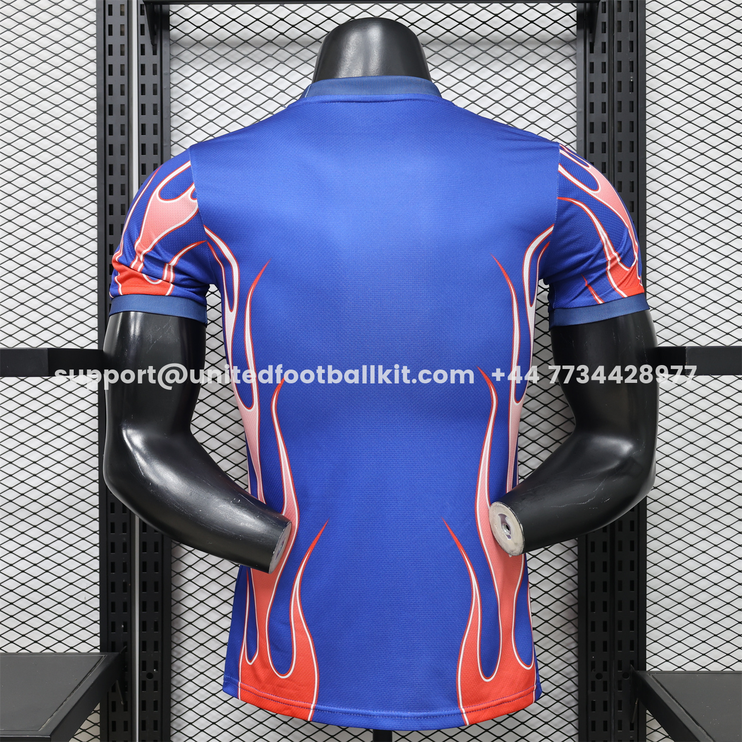 Unitedfootballkit.com | Japan 2026 Red Fire Blue Special Jersey - Player Version -Customize Name, Number and Patch | Worldwide Shipping