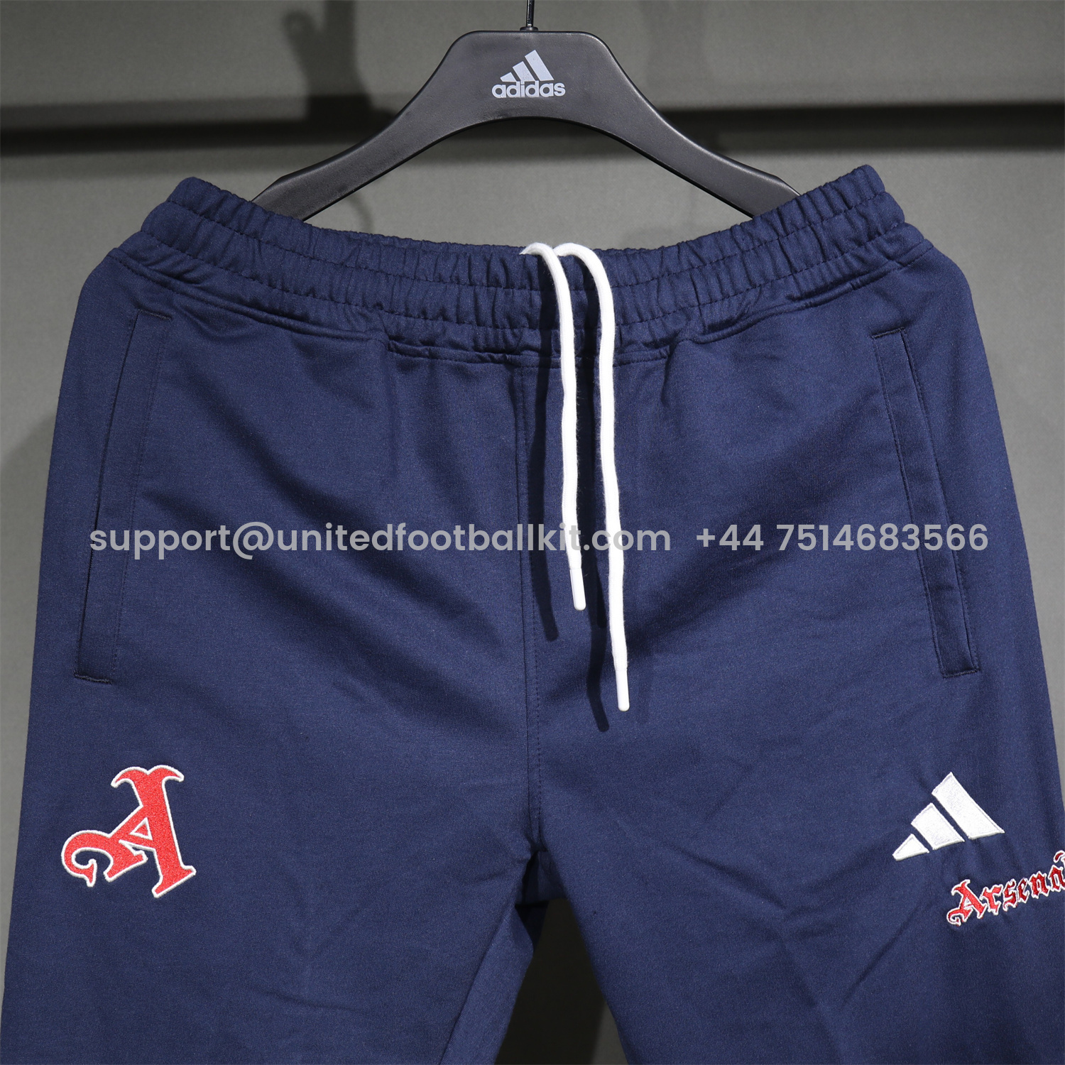 Unitedfootballkit.com | Arsenal 25-26 Pure Color Training Hoodie Set - Deep Blue Hoodie and Deep Blue Pants -Customize Name, Number and Patch | Worldwide Shipping