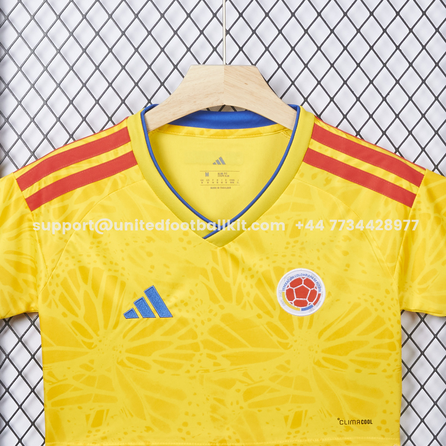 Unitedfootballkit.com | Women's Colombia 2026 Home Cropped Jersey -Customize Name, Number and Patch | Worldwide Shipping