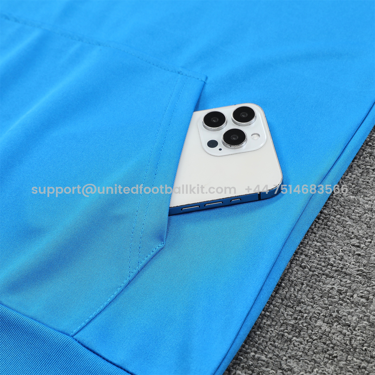 Unitedfootballkit.com | C.H.E.L.S.E.A 24-25 Training Hoodie Set - Blue Hoodie and Deep Blue Pants -Customize Name, Number and Patch | Worldwide Shipping