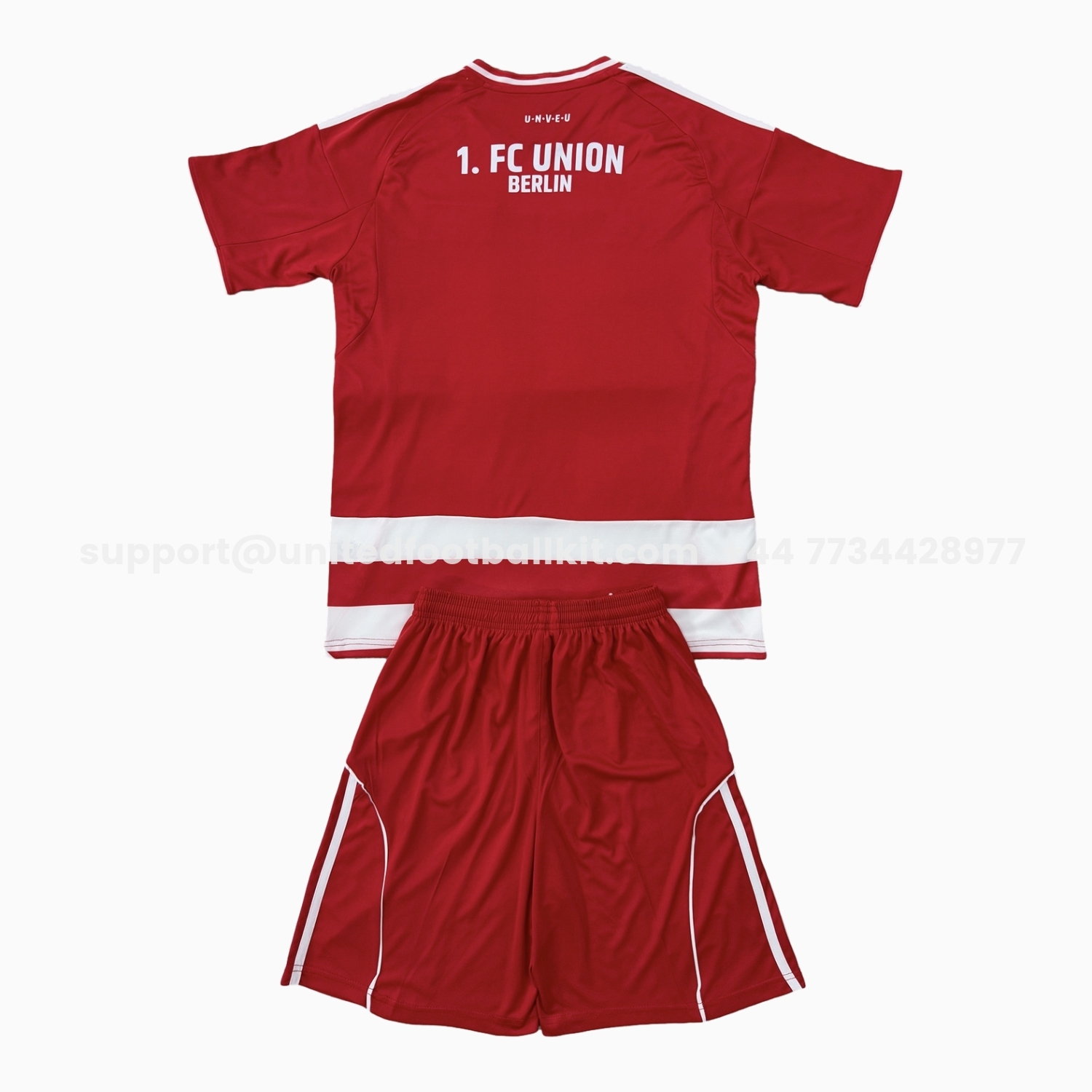Unitedfootballkit.com | Union Berlin 25-26 Home Kids Kit -Customize Name, Number and Patch | Worldwide Shipping