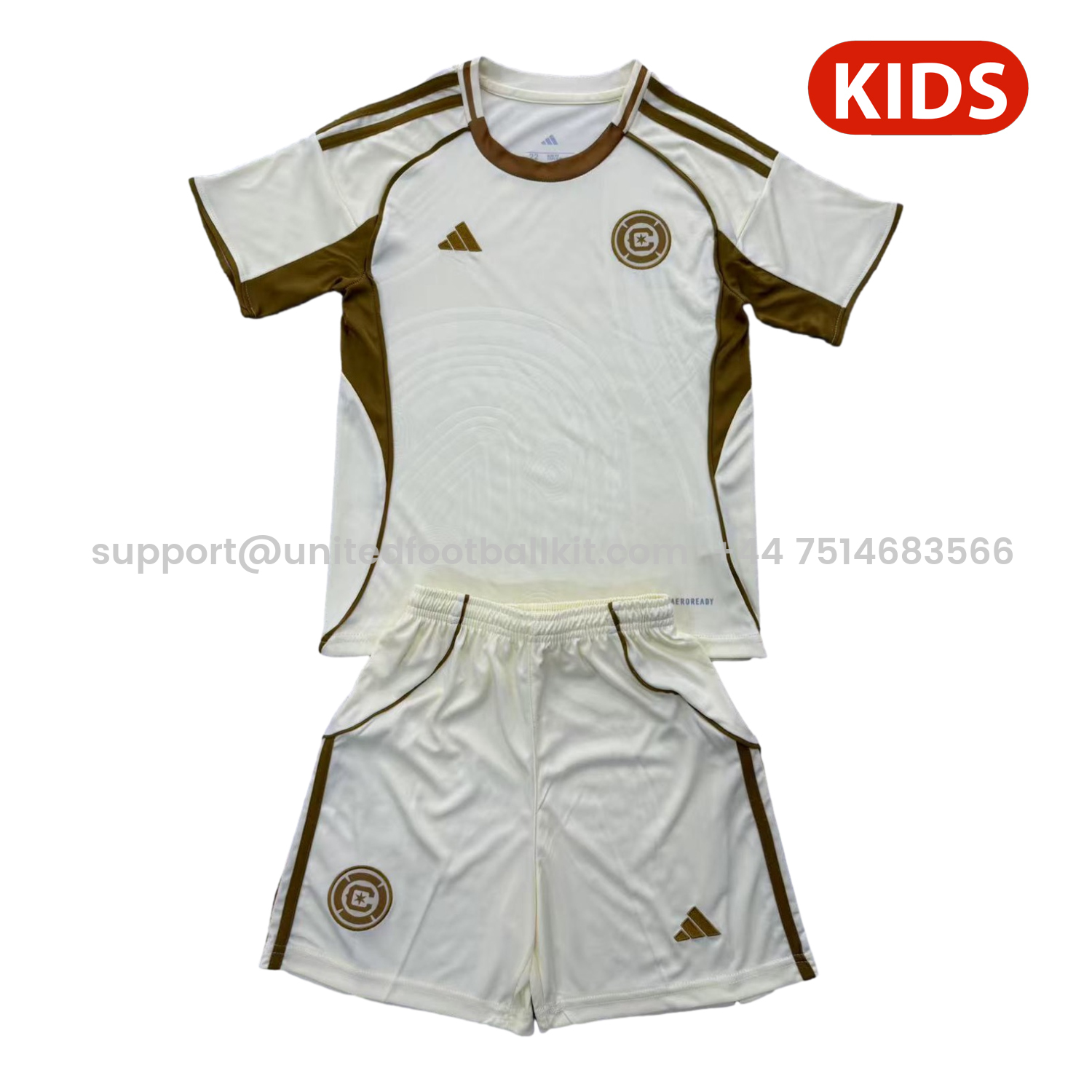 Unitedfootballkit.com | Chicago Fire 25-26 Pre-Match Training Kids Kit -Customize Name, Number and Patch | Worldwide Shipping