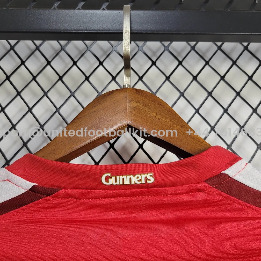 Unitedfootballkit.com | Retro Arsenal 2008-10 Home Stadium Jersey -Customize Name, Number and Patch | Worldwide Shipping