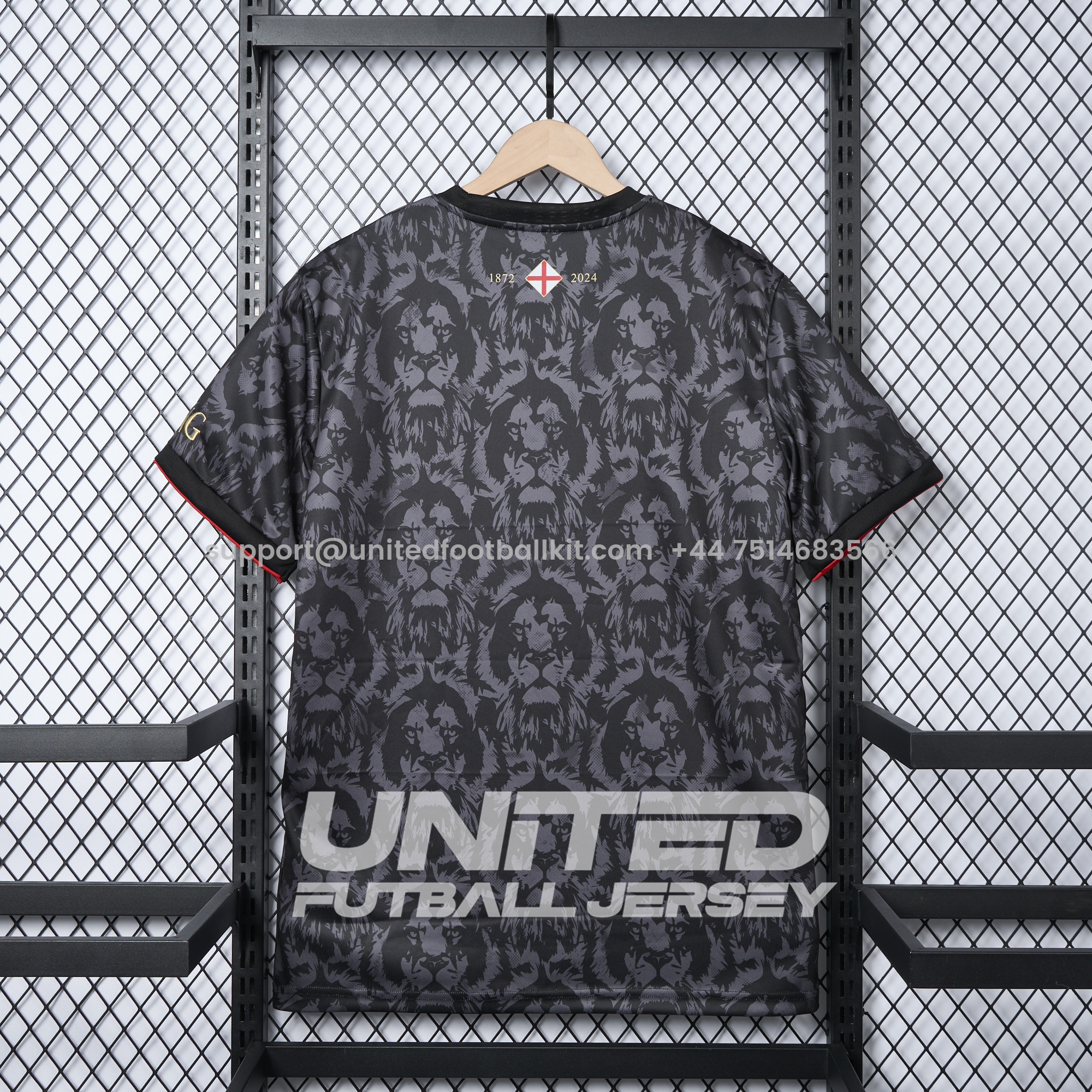 Unitedfootballkit.com | England 2024 Black The Lions Special Edition Jersey - Fans Version -Customize Name, Number and Patch | Worldwide Shipping