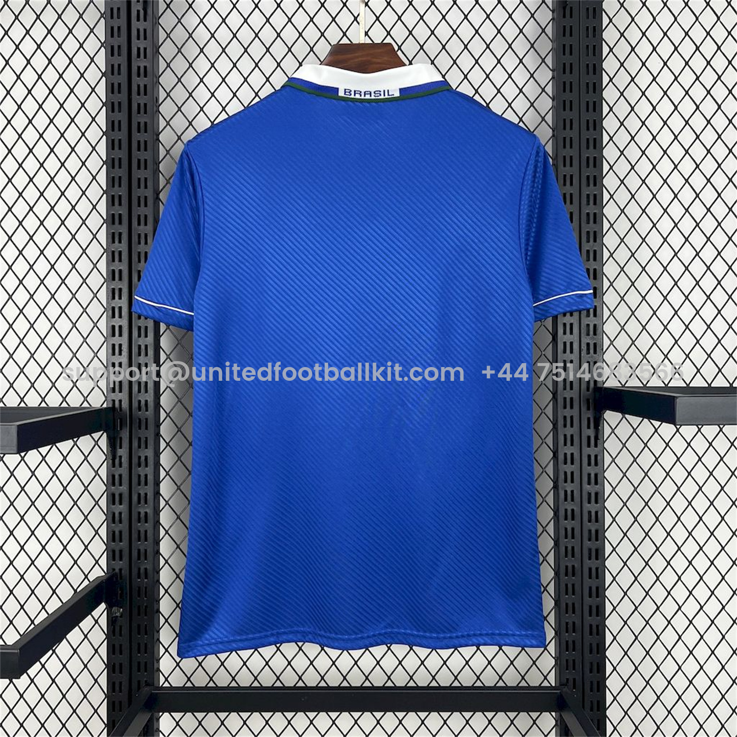 Unitedfootballkit.com | Retro Brazil 1994-96 Away Jersey -Customize Name, Number and Patch | Worldwide Shipping