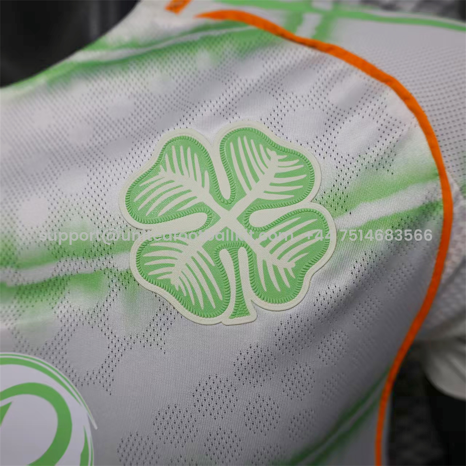 Unitedfootballkit.com | Celtic 25-26 Third White Jersey - Player Version -Customize Name, Number and Patch | Worldwide Shipping