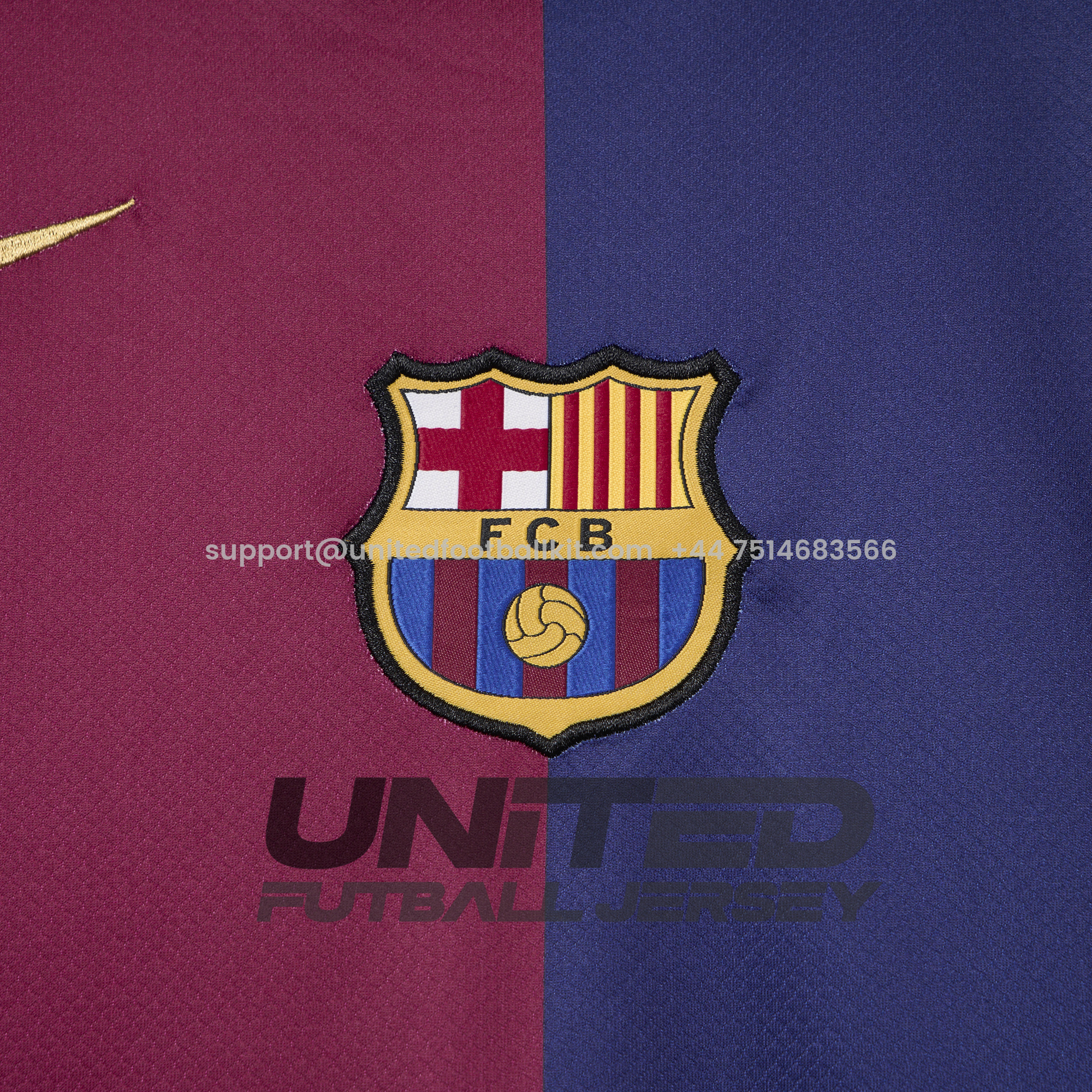 Unitedfootballkit.com | Barcelona X CP 24-25 Home New Co-Branded Jersey - Fans Version -Customize Name, Number and Patch | Worldwide Shipping