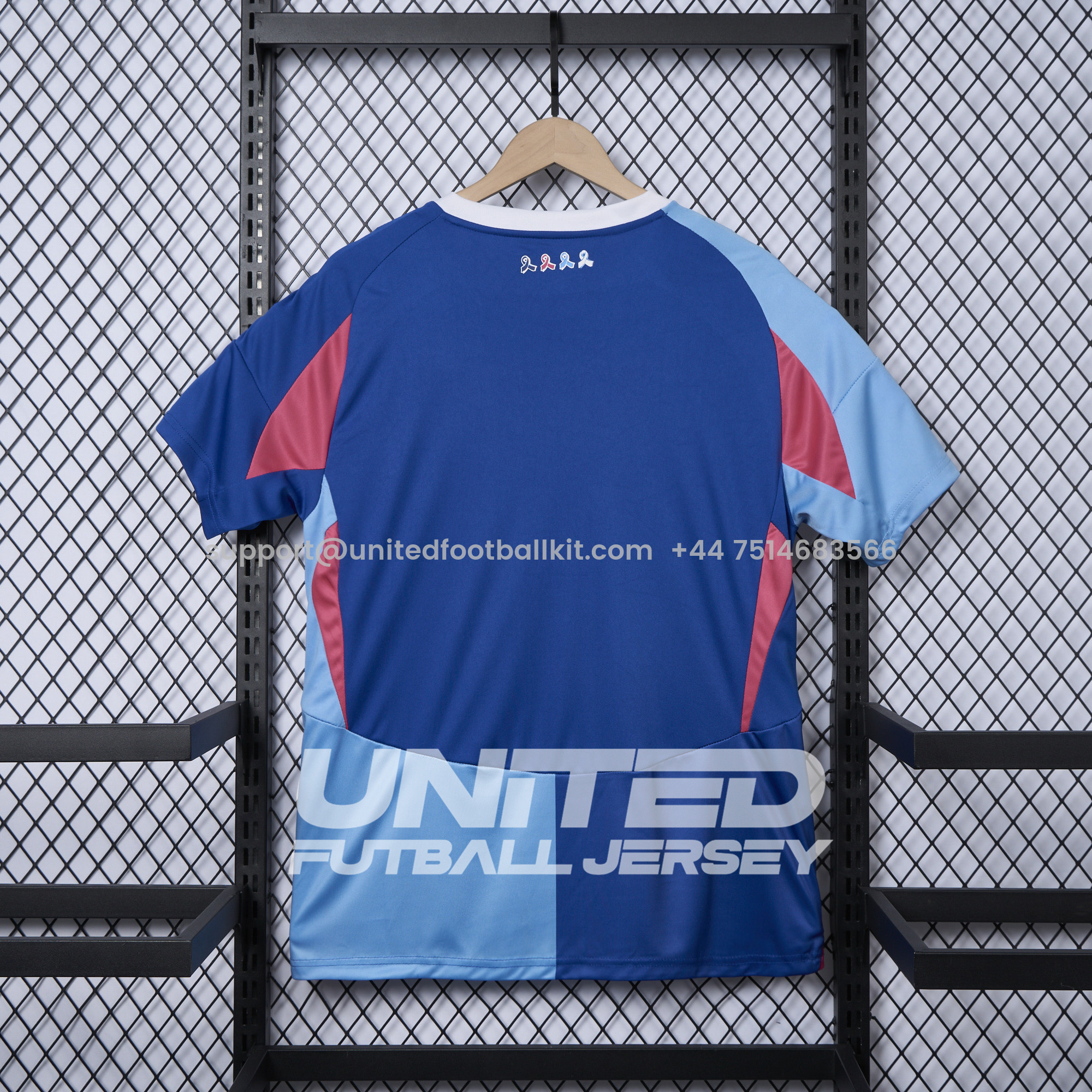 Unitedfootballkit.com | Schalke 04 24-25 German Cancer Aid Special Jersey - Fans Version -Customize Name, Number and Patch | Worldwide Shipping