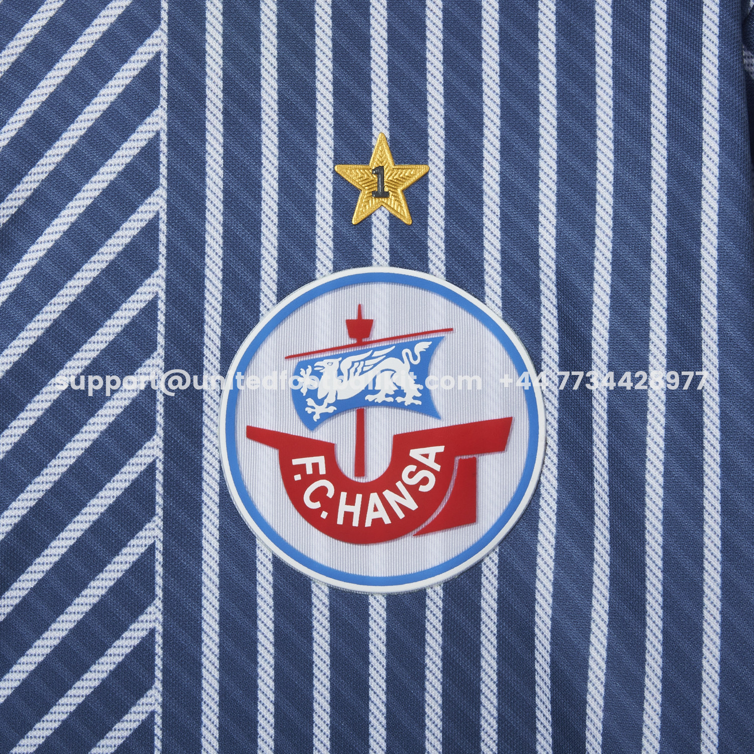 Unitedfootballkit.com | Hansa Rostock 25-26 60-Year Anniversary Fisherman Jersey - Fans Version -Customize Name, Number and Patch | Worldwide Shipping