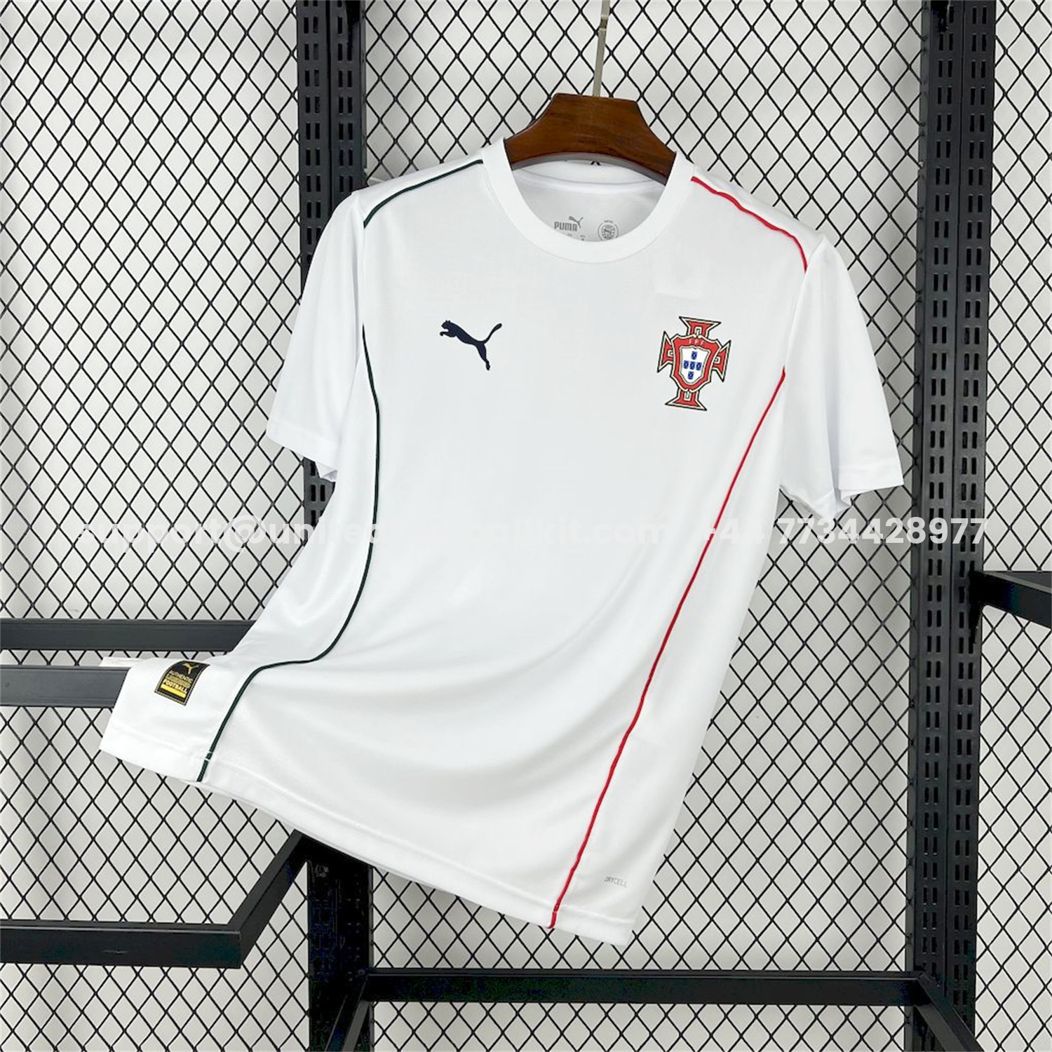Unitedfootballkit.com | Portugal 2025-26 White Casuals Jersey - Fans Version -Customize Name, Number and Patch | Worldwide Shipping
