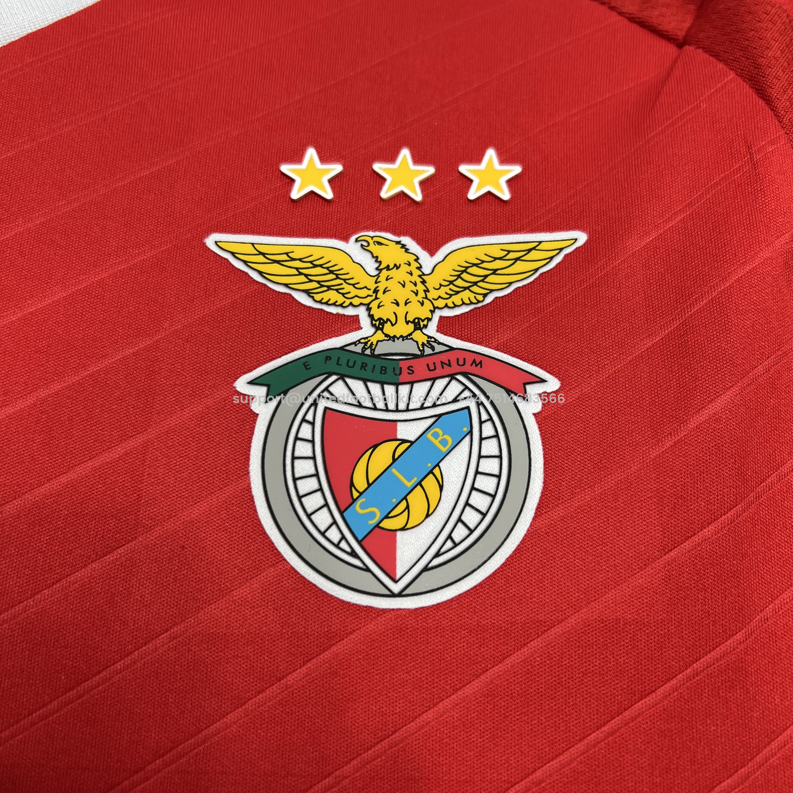 Unitedfootballkit.com | Benfica 24-25 Home Stadium Jersey - Fans Version -Customize Name, Number and Patch | Worldwide Shipping