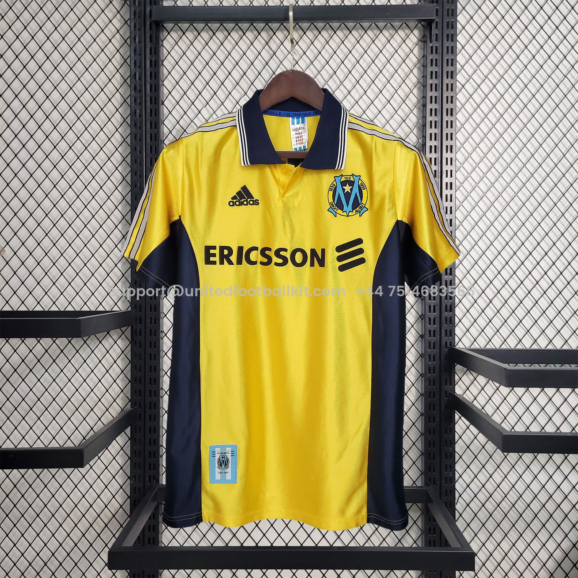 Unitedfootballkit.com | Retro Marseille 1998-99 Third Jersey -Customize Name, Number and Patch | Worldwide Shipping