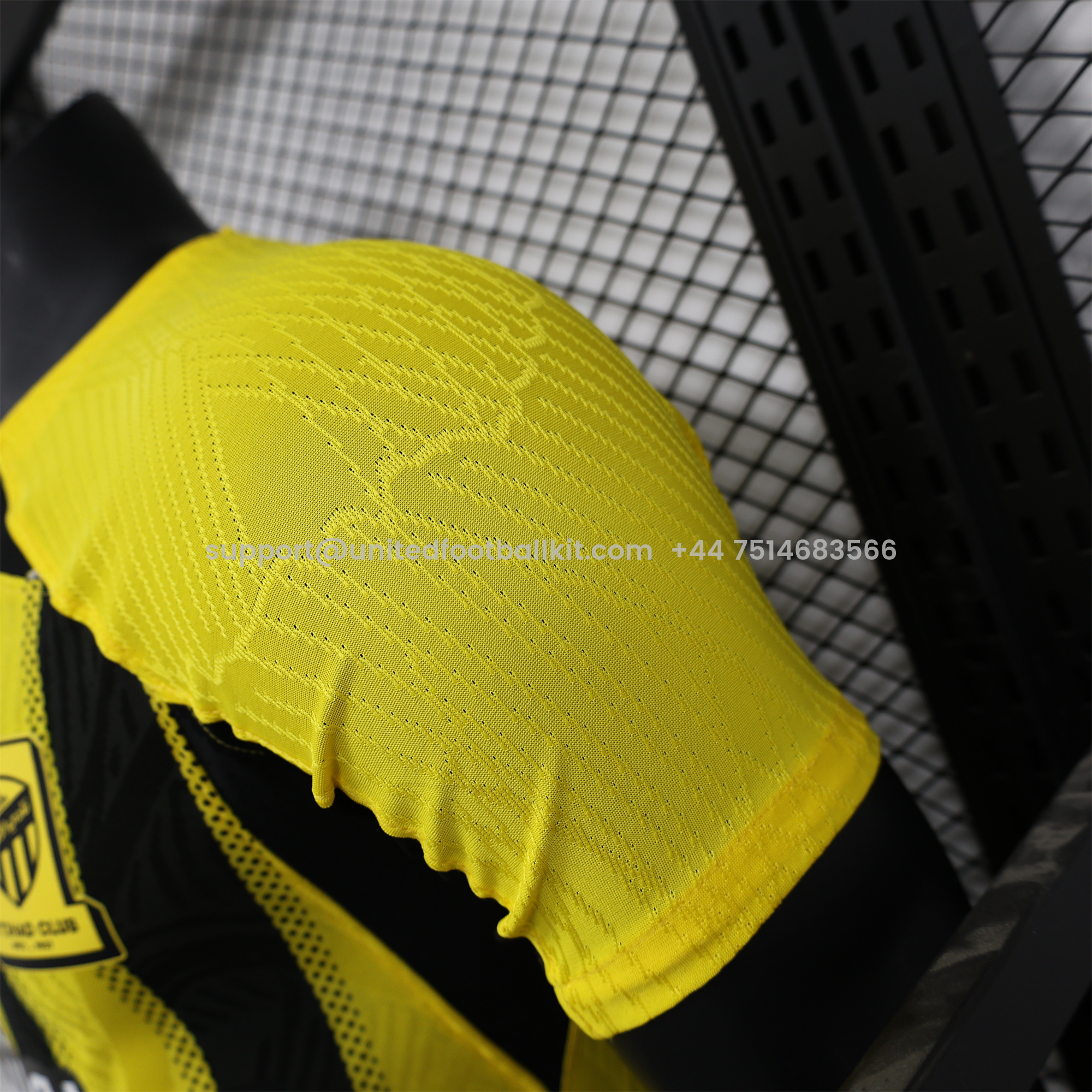 Unitedfootballkit.com | Al Ittihad Jeddah United 24-25 Home Jersey with New Sponsers - Player Version -Customize Name, Number and Patch | Worldwide Shipping