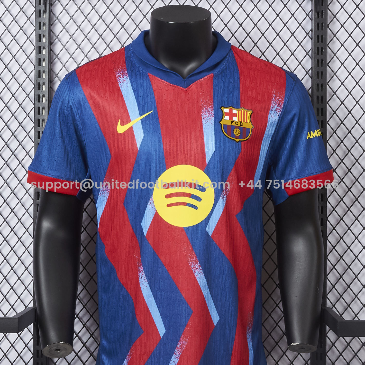 Unitedfootballkit.com | Barcelona 25-26 Fourth Jersey - Player Version -Customize Name, Number and Patch | Worldwide Shipping