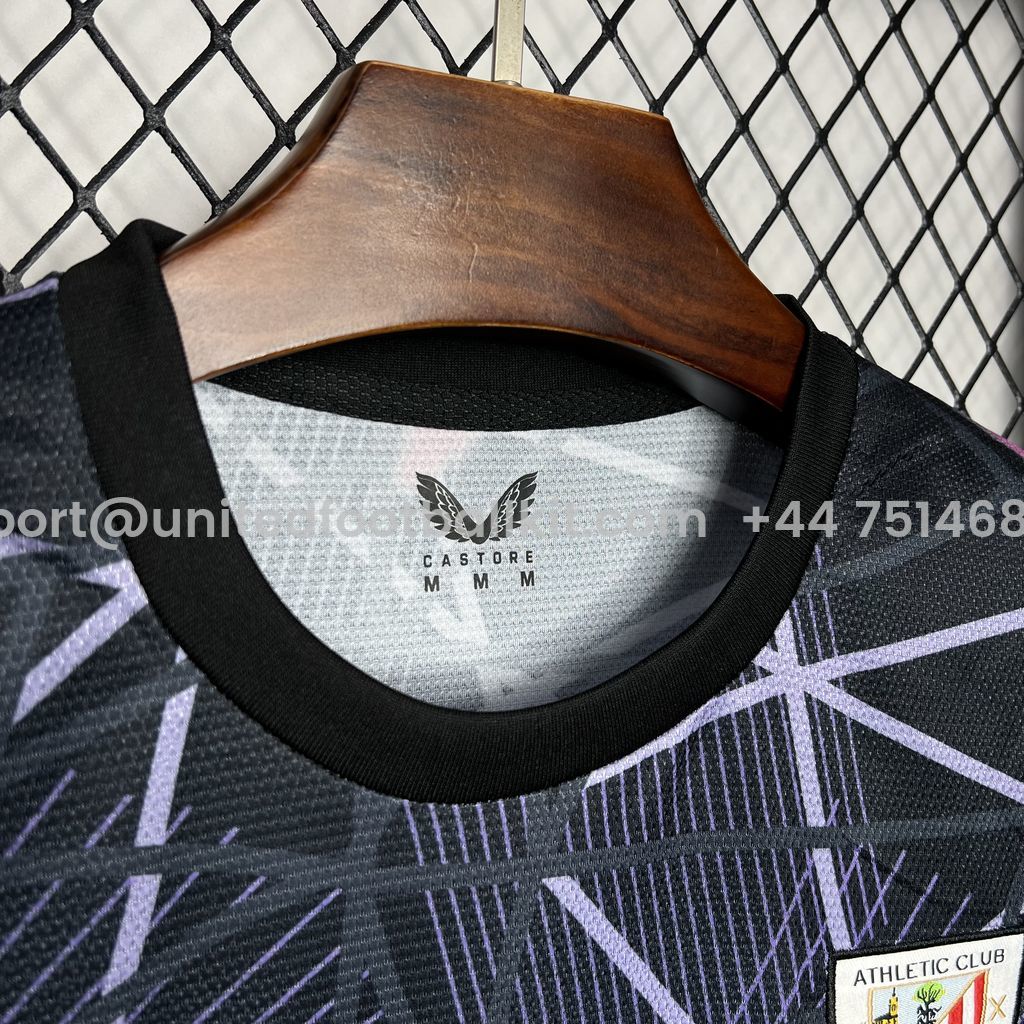 Unitedfootballkit.com | Athletic Bilbao 24-25 Pre-Match Third Jersey - Fans Version -Customize Name, Number and Patch | Worldwide Shipping