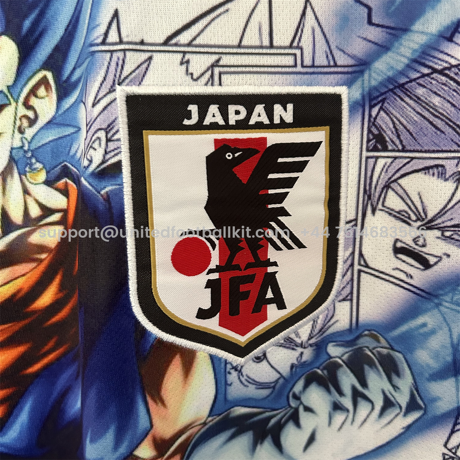 Unitedfootballkit.com | Japan 25-26 Blue Goku Black & White Background Special Jersey - Fans Version -Customize Name, Number and Patch | Worldwide Shipping