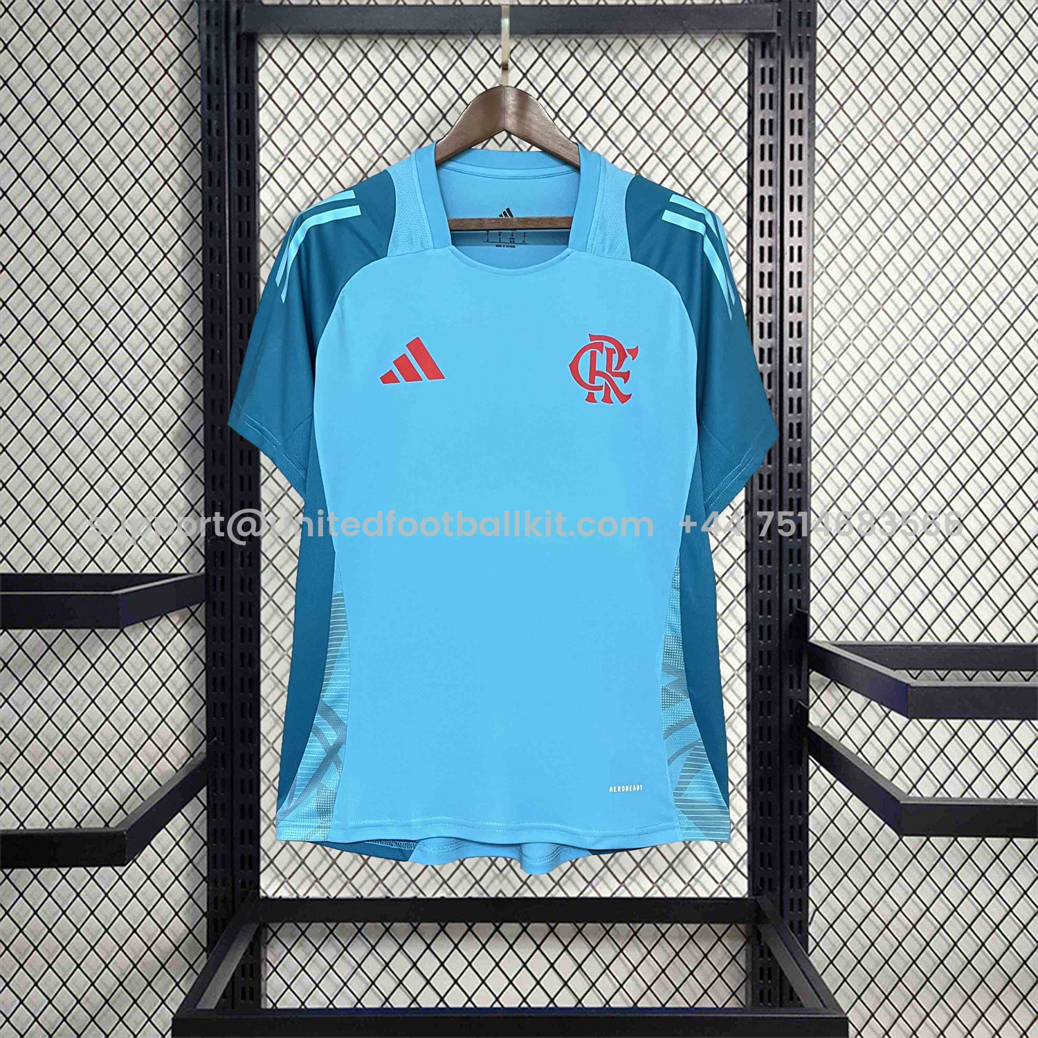 Unitedfootballkit.com | Flamengo 25-26 Blue Training Jersey - Fans Version -Customize Name, Number and Patch | Worldwide Shipping